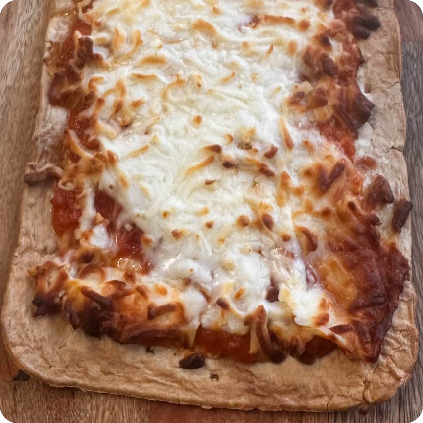 Cheese Red Sauce Flatbread