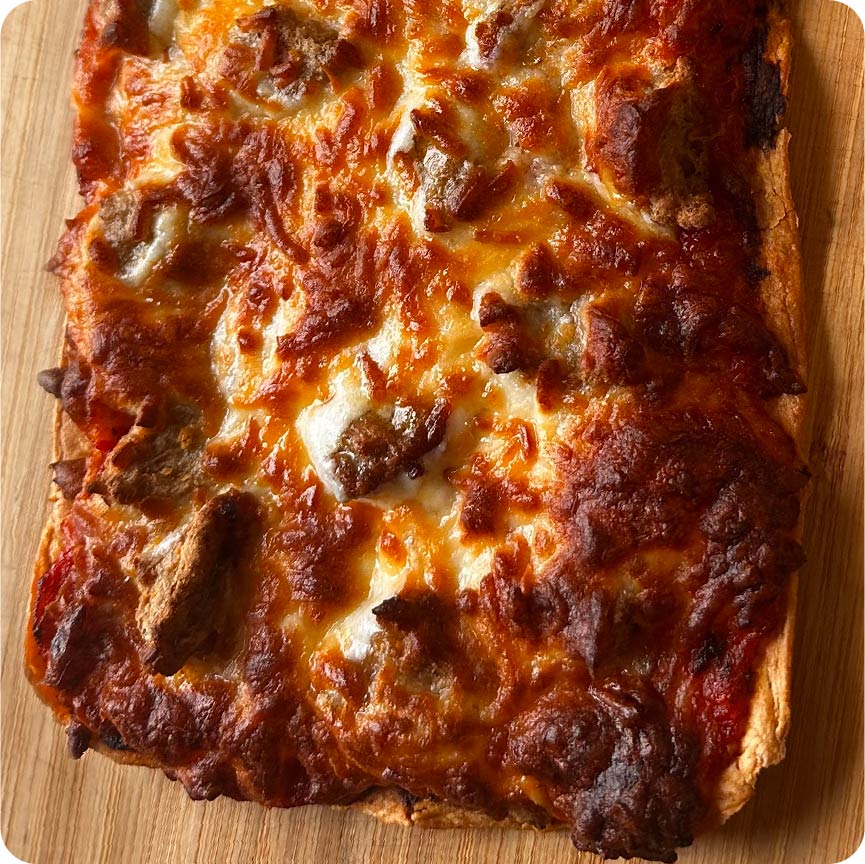 Pepperoni Sausage Flatbread